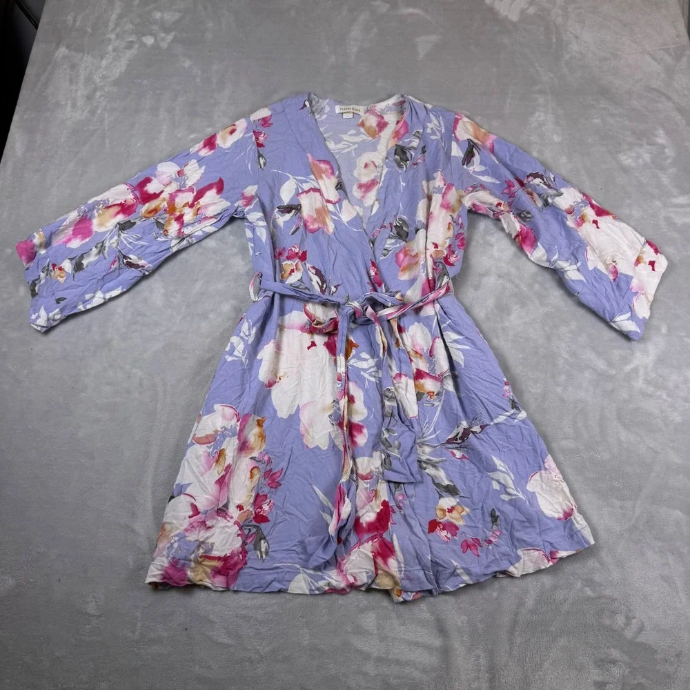 Yumi Kim Floral Dream Lover Robe‎ PJ18088 Blue Pink White Size S
